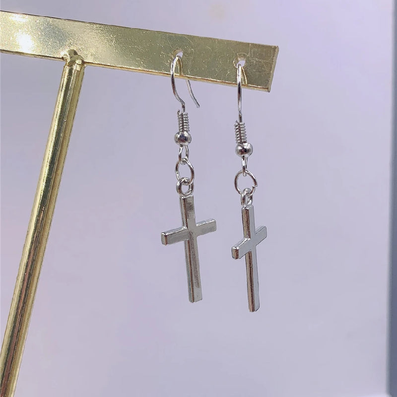 Cross Pendant Earrings