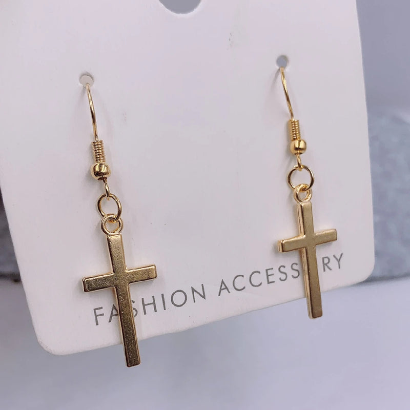 Cross Pendant Earrings