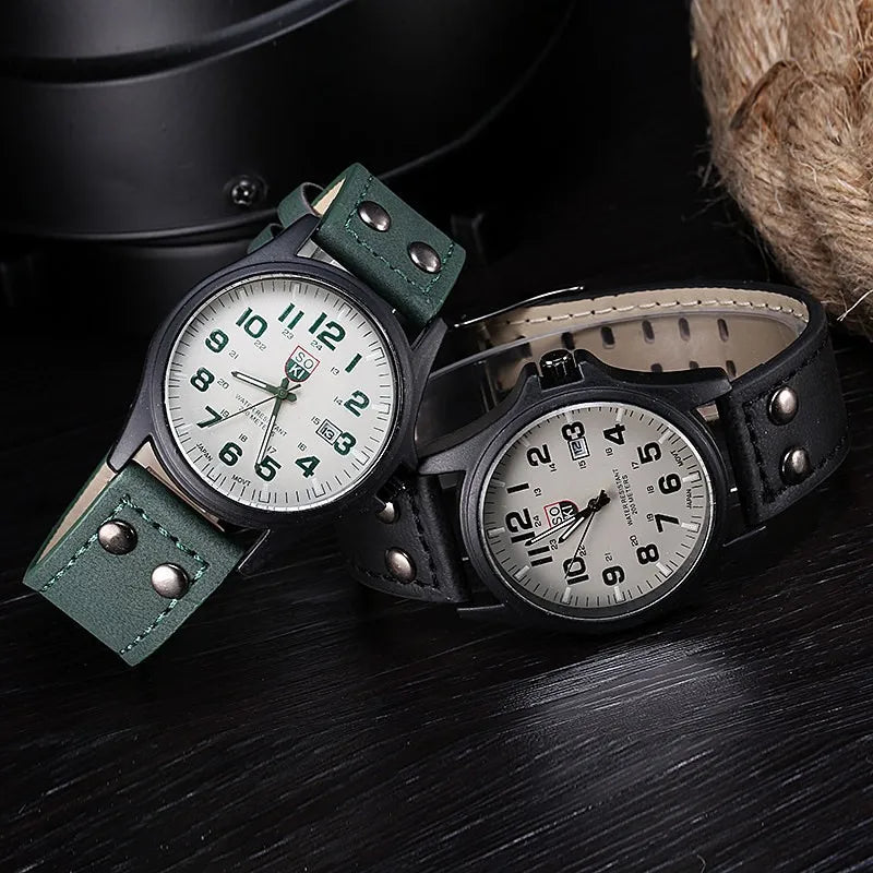 Casual Leather Wrist Watch