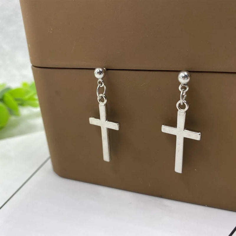 Cross Pendant Earrings