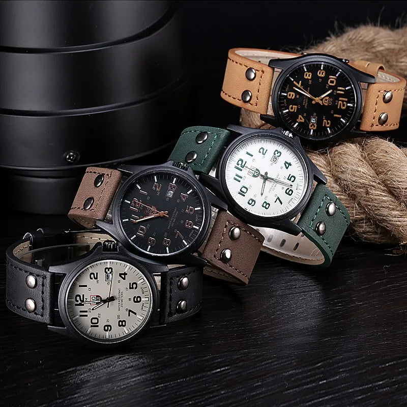 Casual Leather Wrist Watch