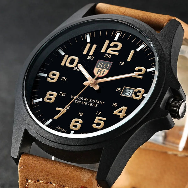 Casual Leather Wrist Watch