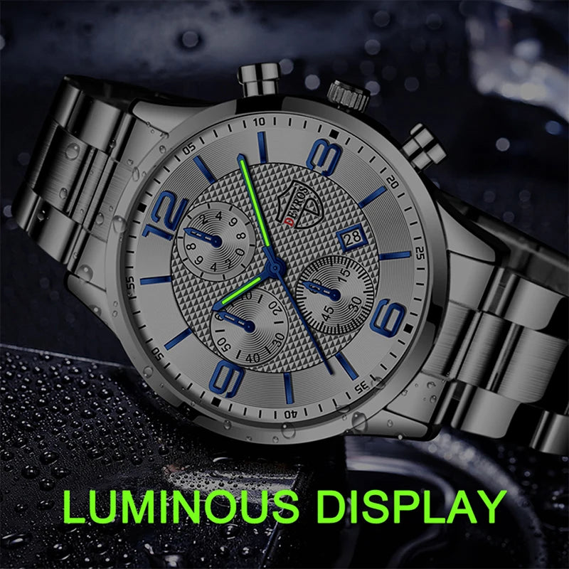 Men's Stainless Steel Quartz Watches