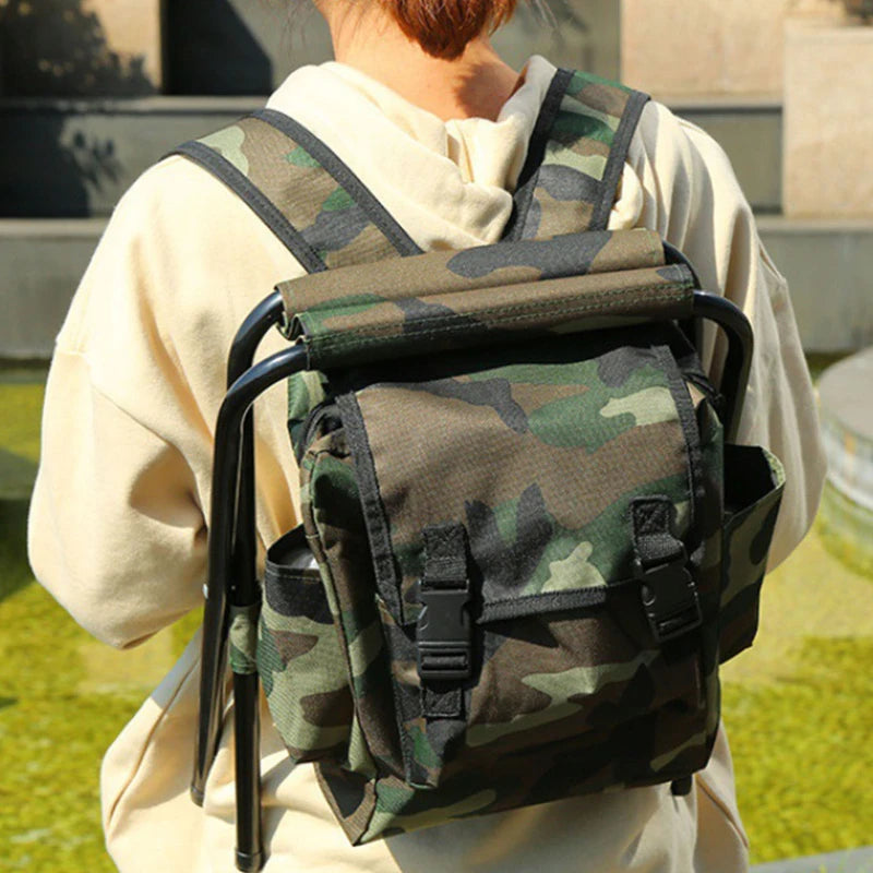 Backpack With Folding Seat