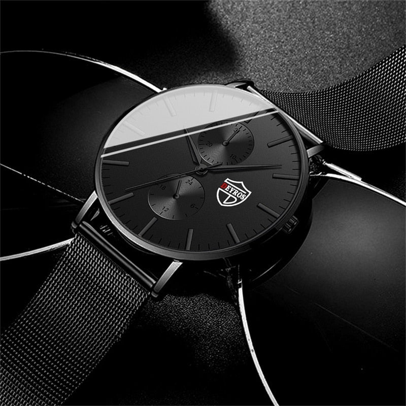 Black Ultra-Thin Watch