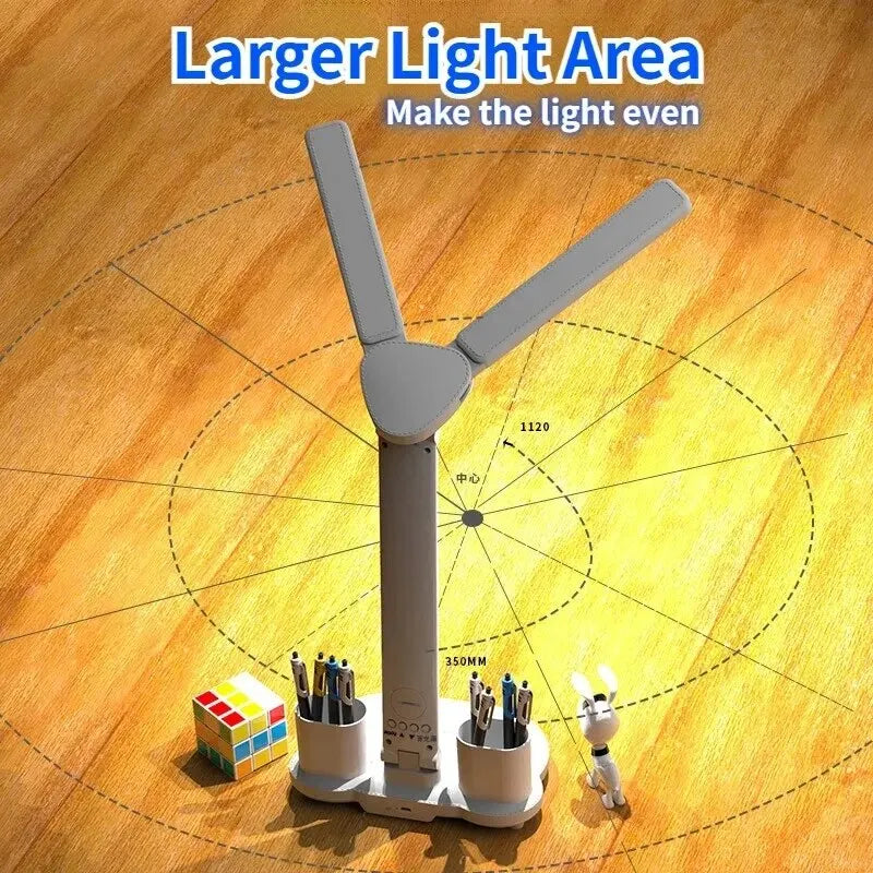 LED Clock Table Lamp USB Chargeable