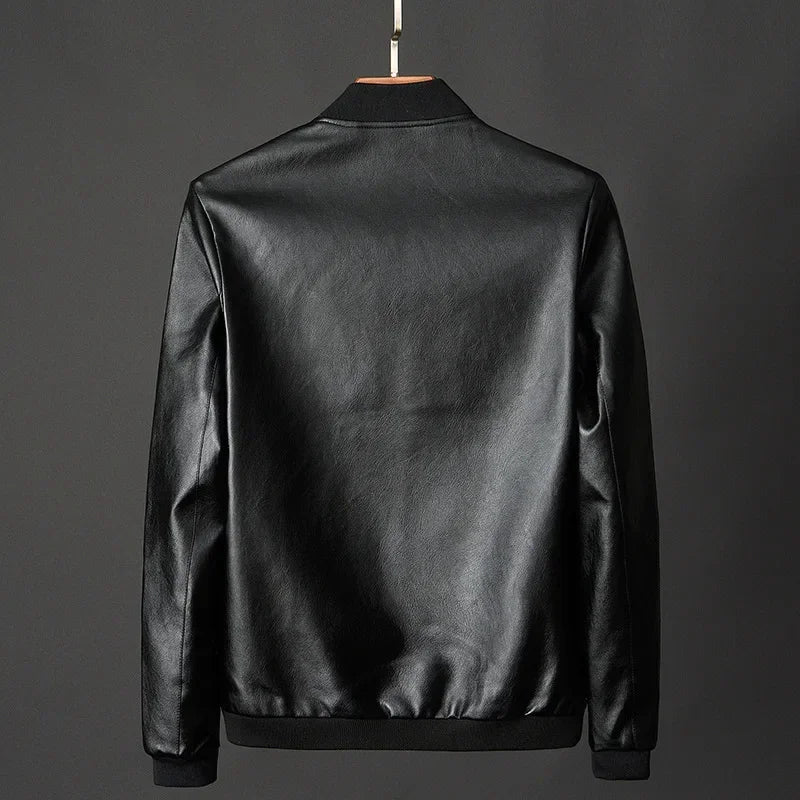 Black Biker PU Jacket