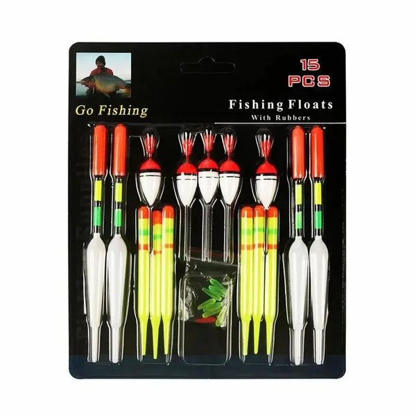 Professional Fishing Buoy Set 15 Pieces