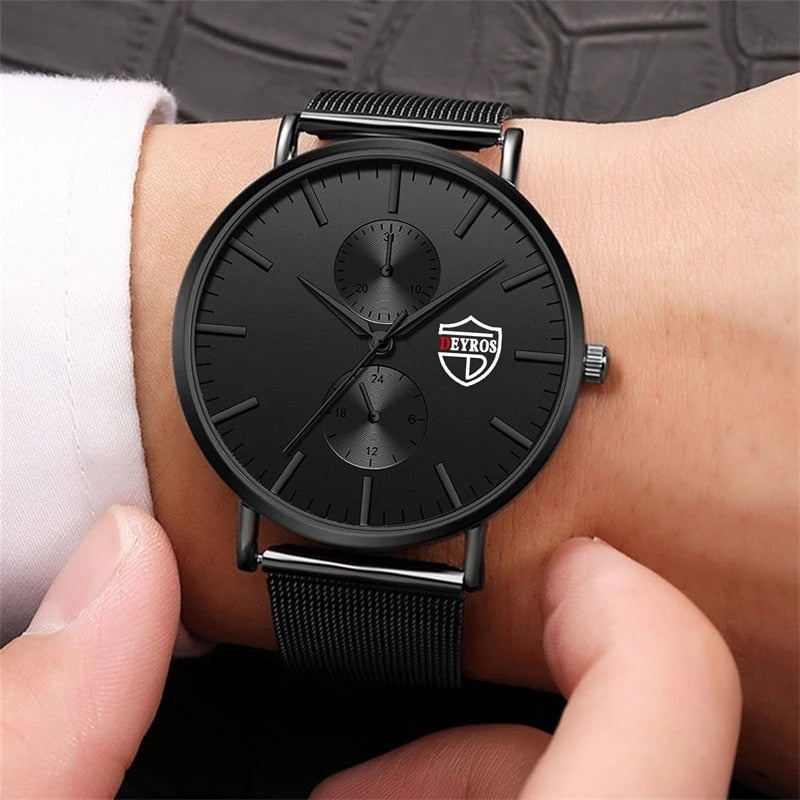 Black Ultra-Thin Watch