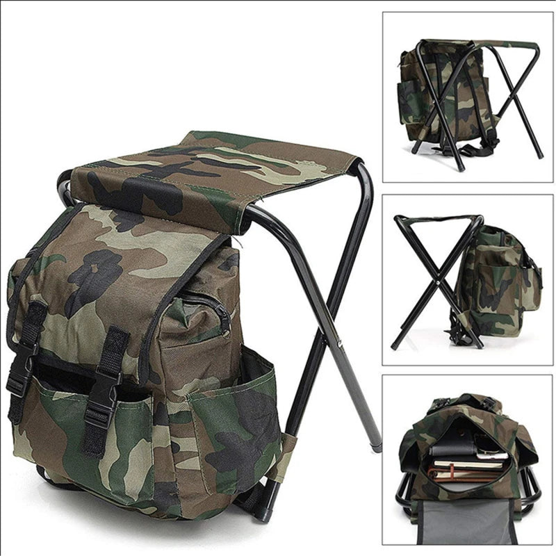 Backpack With Folding Seat