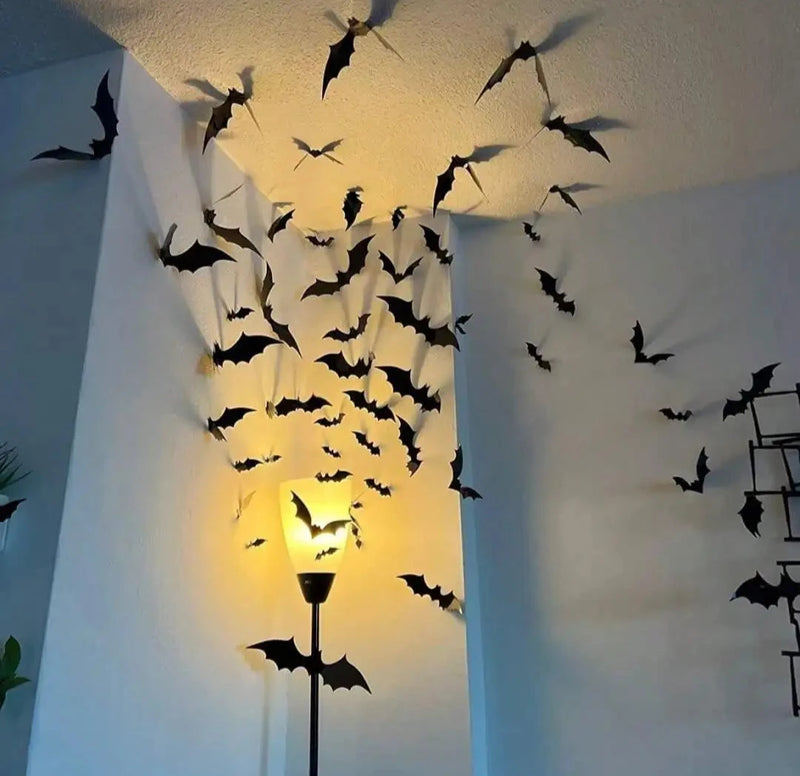 60pcs Bat Wall Decor