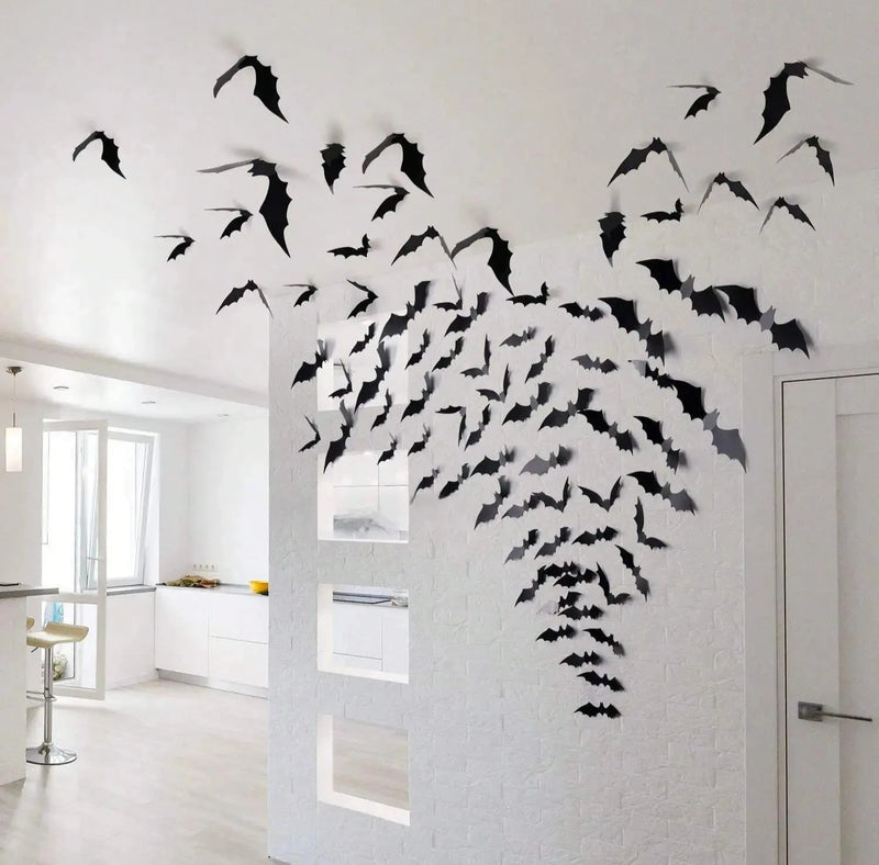 60pcs Bat Wall Decor