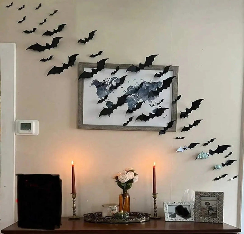 60pcs Bat Wall Decor