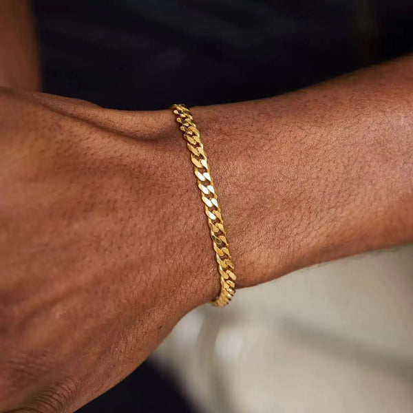Gold Cuban Chain Bracelet