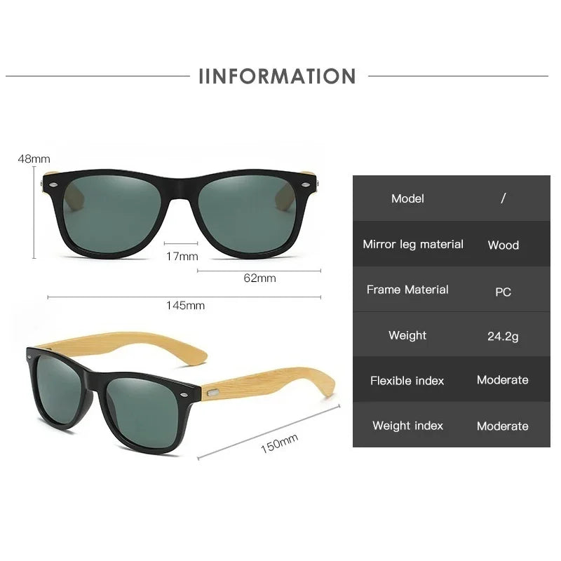 Men's Fashion Wooden Sunglasses