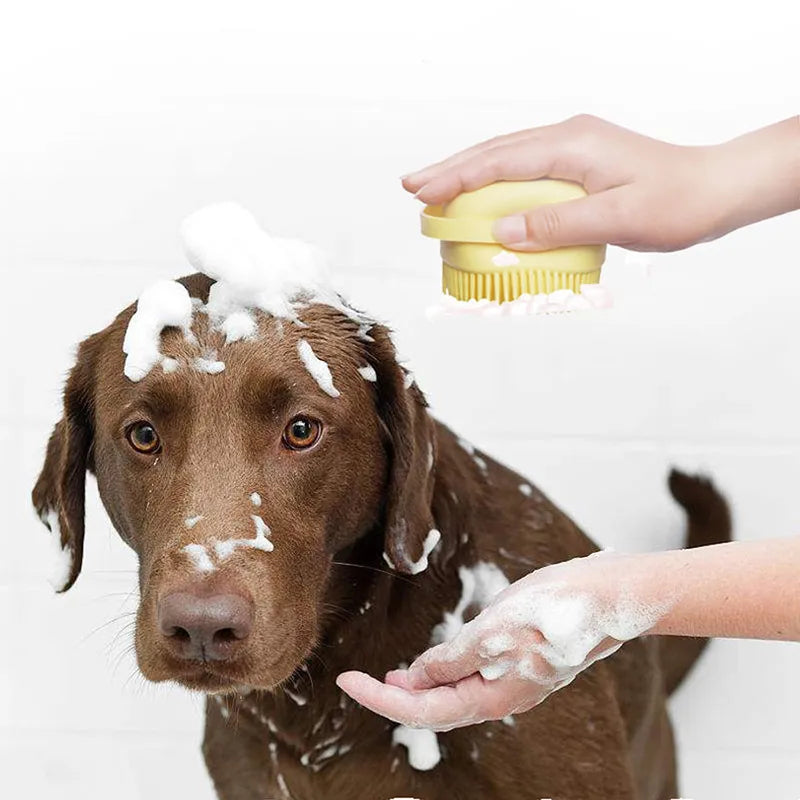 Bath and Massage Brush for Dogs and Cats