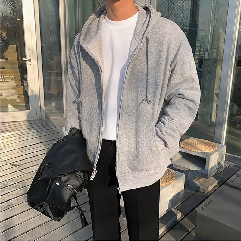 Oversized Men's Zipper Hoodie