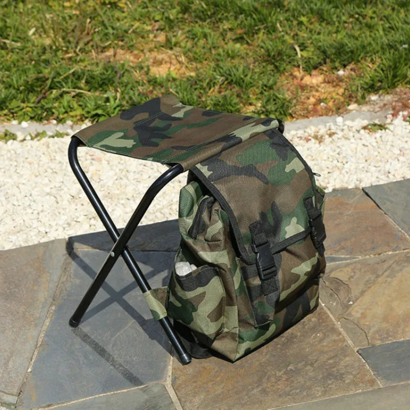 Backpack With Folding Seat